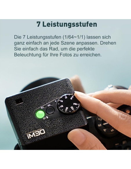 Flash Godox iM30 Mini - GN 15, 7 Niveles de Potencia