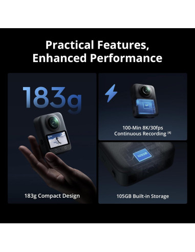 Cámara de Acción DJI Osmo 360 Aventura Combo 8K 128GB