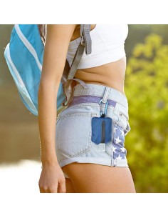 Soporte Portátil para Desinfectante de Manos Loci 60ML Azul 2