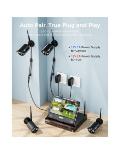 Sistema de Cámara de Seguridad Hiseeu 4K 16CH 1TB 5MP 2