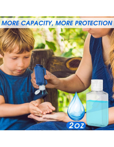 Soporte Portátil para Desinfectante de Manos Loci 60ML Azul