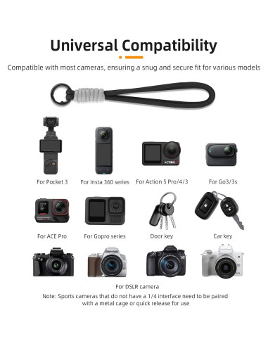 Correa de Muñeca BRDRC para Cámara Pocket 3 - 5 Colores