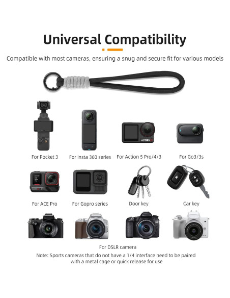 Correa de Muñeca BRDRC para Cámara Pocket 3 - 5 Colores