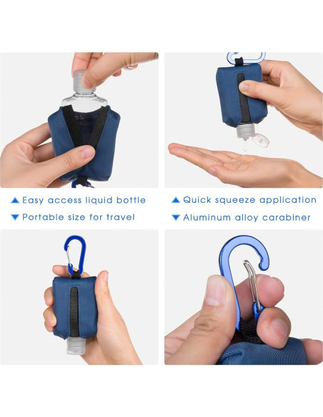 Soporte Portátil para Desinfectante de Manos Loci 60ML Azul