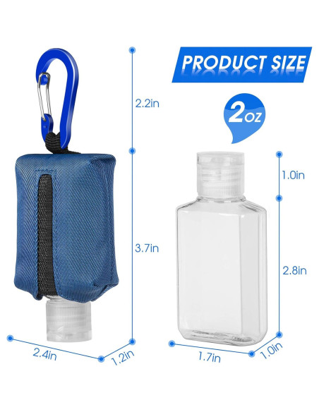 Soporte Portátil para Desinfectante de Manos Loci 60ML Azul