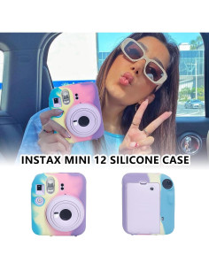 Funda de Silicona CAIYOULE para Fujifilm Instax Mini 12 - Degradado Oscuro 2