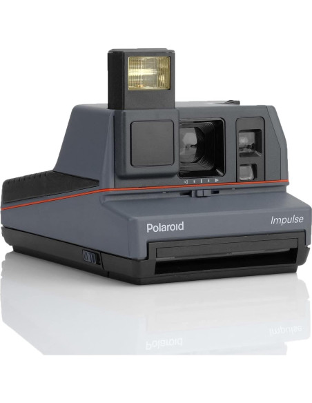 Cámara Instantánea Polaroid 600 Impulse Gris + Película Color