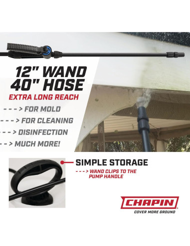 Pulverizador Chapin 20075 1 Galón Ajustable Blanqueador