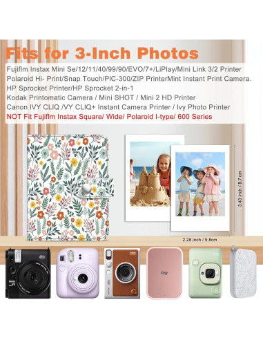 Álbum de Fotos Fintie para Fujifilm Instax Mini - 52 Bolsillos