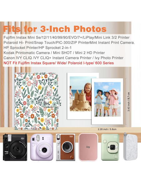 Álbum de Fotos Fintie para Fujifilm Instax Mini - 52 Bolsillos