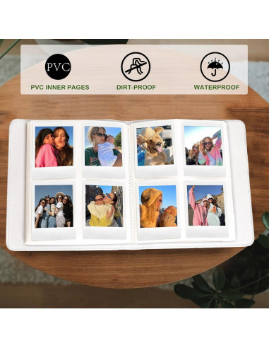 Álbum de Fotos WOGOZAN 288 Bolsillos para Polaroid Go Blanco