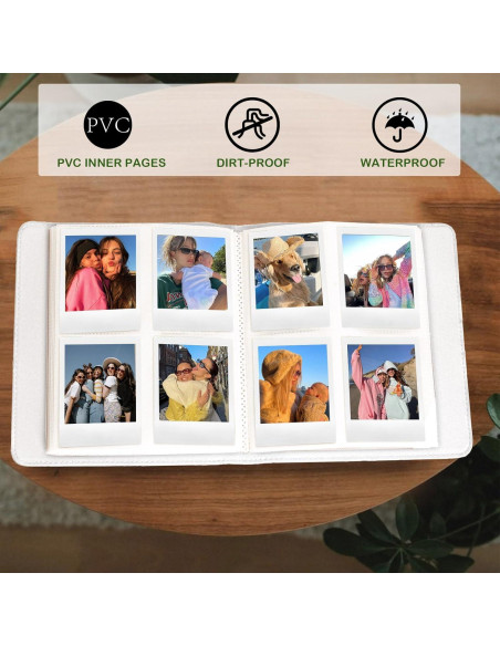 Álbum de Fotos WOGOZAN 288 Bolsillos para Polaroid Go Blanco