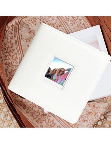 Álbum de Fotos WOGOZAN 288 Bolsillos para Polaroid Go Blanco