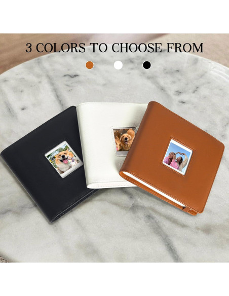 Álbum de Fotos WOGOZAN 288 Bolsillos para Polaroid Go Blanco