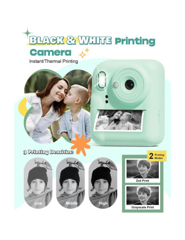 Cámara Instantánea para Niños Seckton Verde 48MP HD 1080P