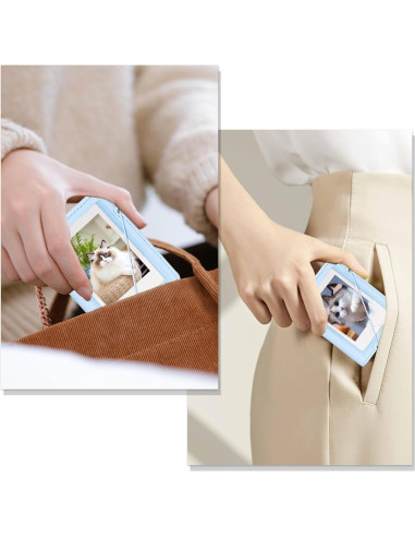 Álbum de Fotos Polaroid CAIYOULE 28 Bolsillos Azul