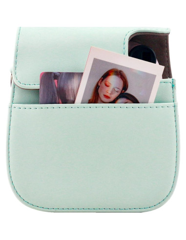 Funda Protectora Frankmate para Fujifilm Instax Mini 12 11 9 8 Verde Claro