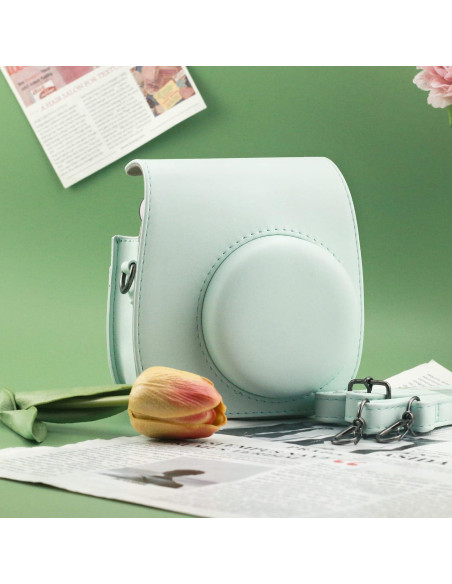 Funda Protectora Frankmate para Fujifilm Instax Mini 12 11 9 8 Verde Claro