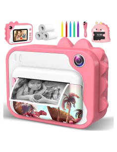 Cámara Instantánea Usteetic para Niños Rosa 20MP Video 1080P