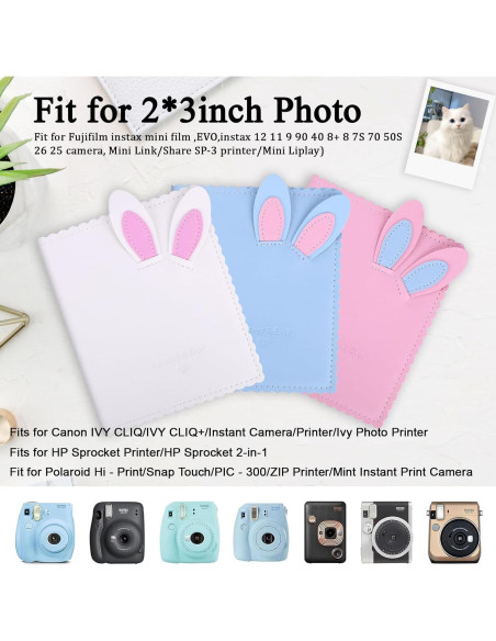 Álbum de Fotos Mini Frankmate F-170 Blanco 64 Bolsillos 15.3x10.5cm