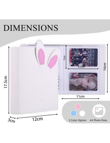 Álbum de Fotos Mini Frankmate F-170 Blanco 64 Bolsillos 15.3x10.5cm