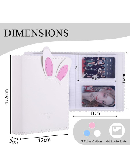 Álbum de Fotos Mini Frankmate F-170 Blanco 64 Bolsillos 15.3x10.5cm