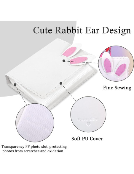 Álbum de Fotos Mini Frankmate F-170 Blanco 64 Bolsillos 15.3x10.5cm