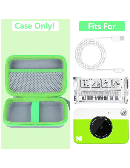 Funda Dura RIYADAone para Cámara Kodak Printomatic Blanca y Verde