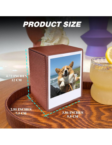 Funda para Fotos Instantáneas WOGOZAN Marrón - 50+ Películas