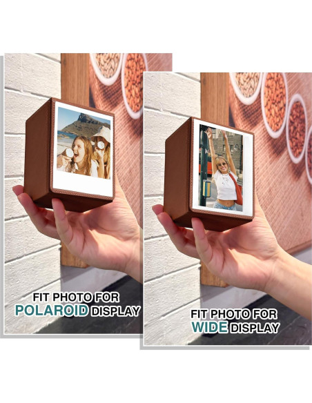 Funda para Fotos Instantáneas WOGOZAN Marrón - 50+ Películas