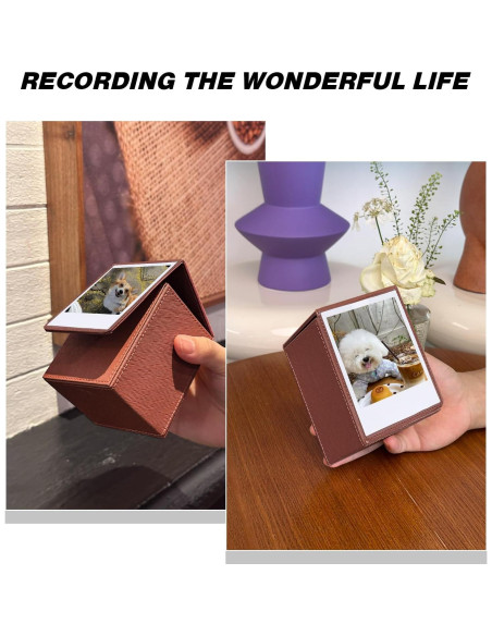 Funda para Fotos Instantáneas WOGOZAN Marrón - 50+ Películas