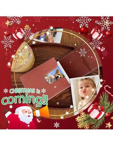 Funda para Fotos Instantáneas WOGOZAN Marrón - 50+ Películas