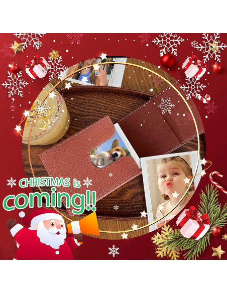 Funda para Fotos Instantáneas WOGOZAN Marrón - 50+ Películas