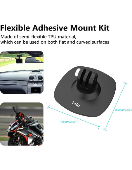 Conjunto de Montaje Vertical HSU para GoPro y Cámaras de Acción