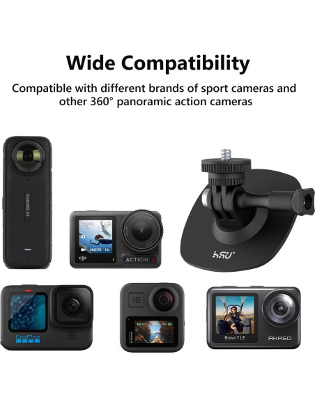 Conjunto de Montaje Vertical HSU para GoPro y Cámaras de Acción