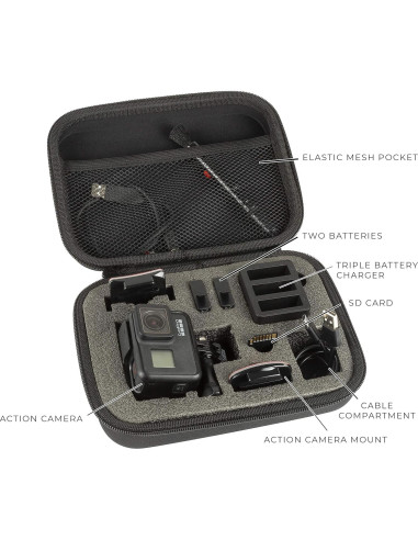 Estuche Profesional Ultimaxx para GoPro y Osmo Action - Protección y Viaje