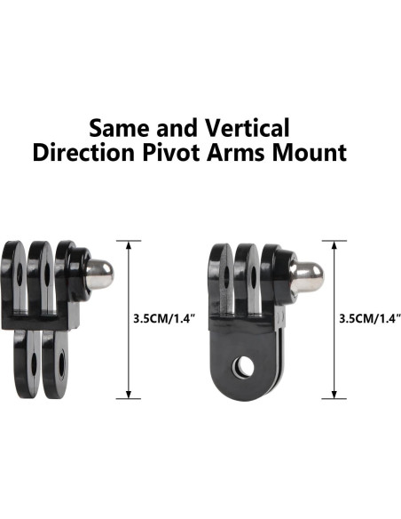 Conjunto de Montaje Vertical HSU para GoPro y Cámaras de Acción