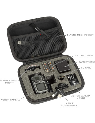 Estuche Profesional Ultimaxx para GoPro y Osmo Action - Protección y Viaje