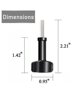 Tornillo de Pulgar Acero Inoxidable Fire Rock 3 Piezas 2