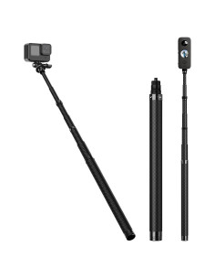 Palo Selfie Extensible Adaptom 116cm Fibra de Carbono Impermeable