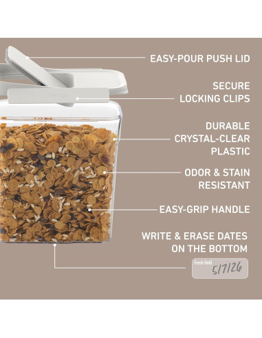 Contenedores de Cereal Herméticos Bentgo Pantry 6 Piezas