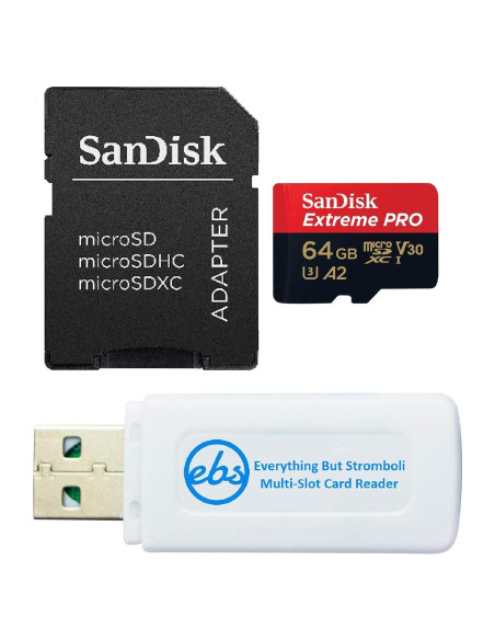 Tarjeta Micro SD SanDisk Extreme Pro 64GB UHS-1 U3 para GoPro