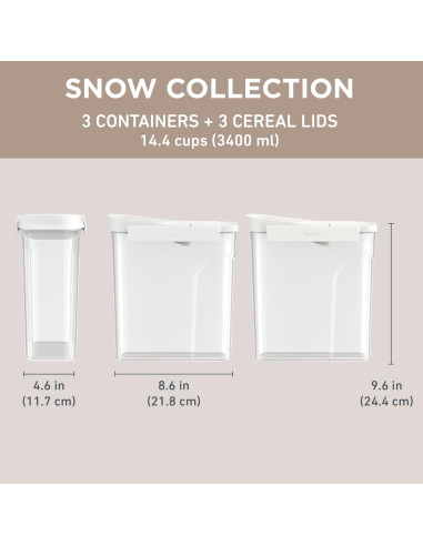 Contenedores de Cereal Herméticos Bentgo Pantry 6 Piezas