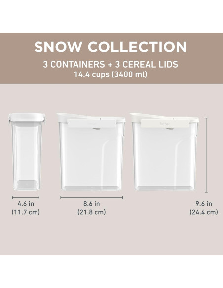 Contenedores de Cereal Herméticos Bentgo Pantry 6 Piezas