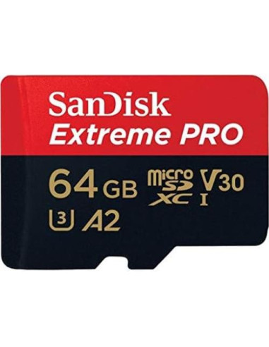 Tarjeta Micro SD SanDisk Extreme Pro 64GB UHS-1 U3 para GoPro