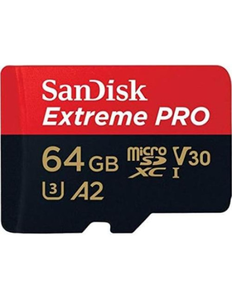 Tarjeta Micro SD SanDisk Extreme Pro 64GB UHS-1 U3 para GoPro