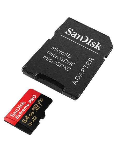 Tarjeta Micro SD SanDisk Extreme Pro 64GB UHS-1 U3 para GoPro