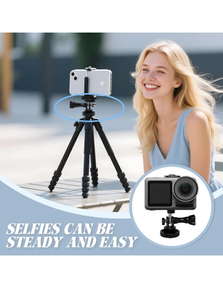 Adaptador de trípode de aluminio Dedoda 6 piezas 1/4"-20