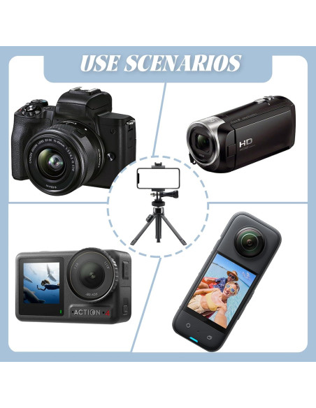 Adaptador de trípode de aluminio Dedoda 6 piezas 1/4"-20