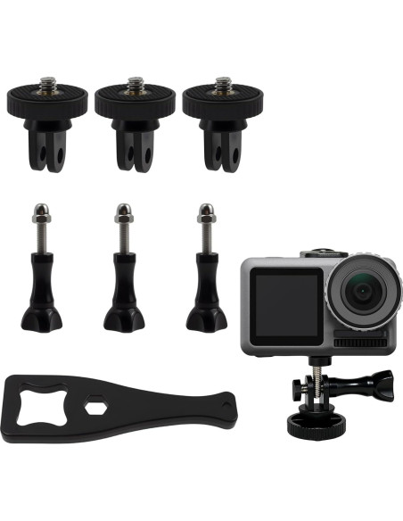 Adaptador de trípode de aluminio Dedoda 6 piezas 1/4"-20